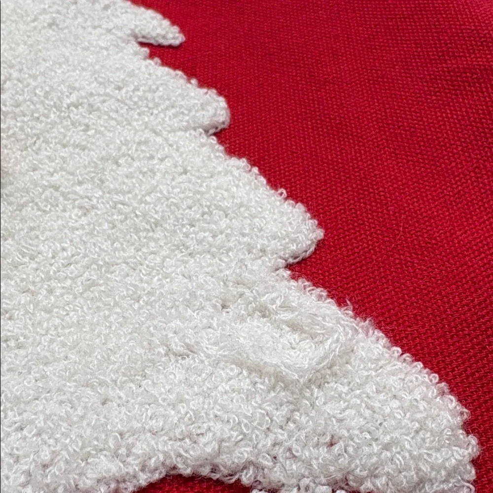 3 SAFAVIEH Boucle Snowflake Let it Snow 18 x18 Red Festive Holiday Pillow Covers